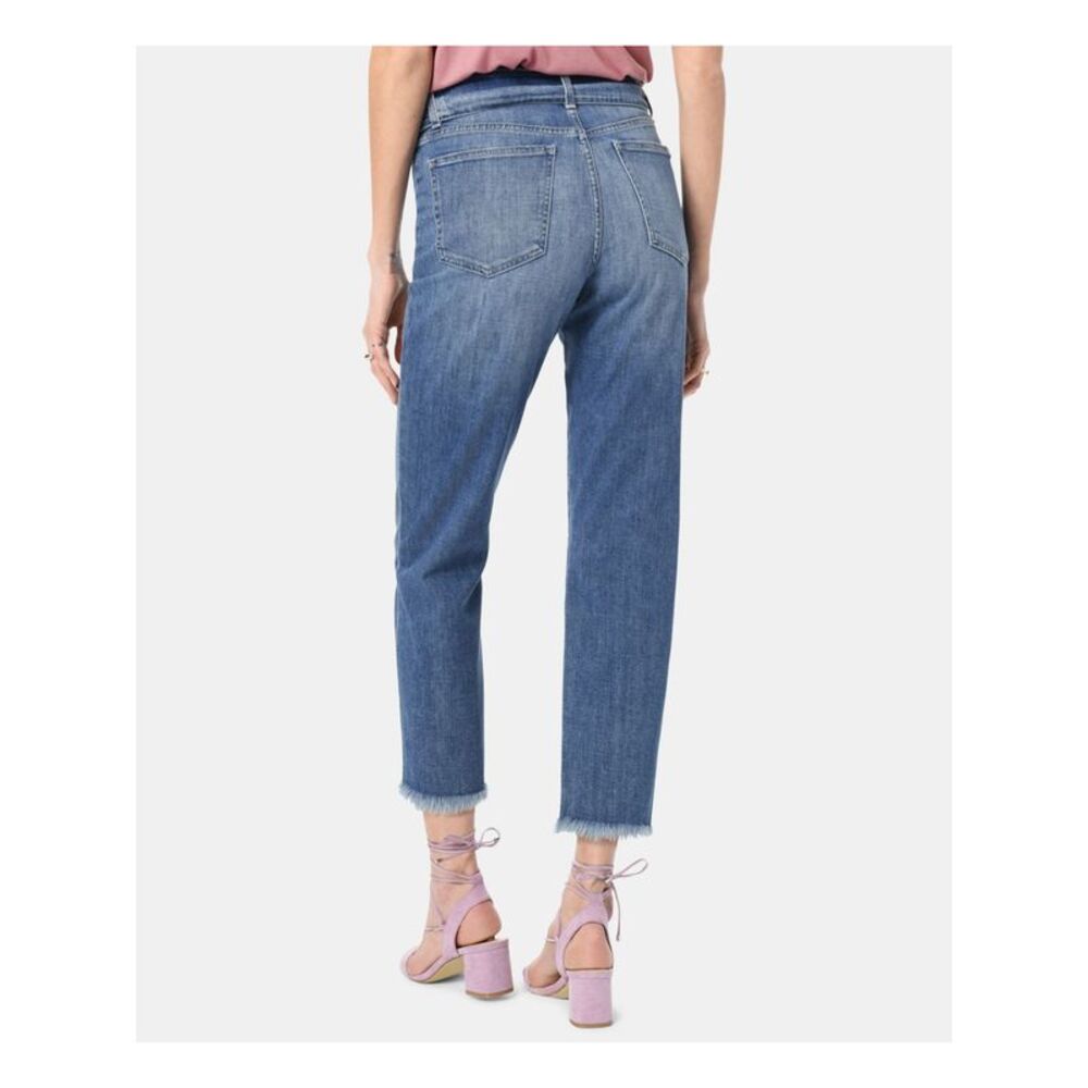 JOE'S Womens Blue Belted Zippered Straight leg Jeans 27 Waist - Picture 2 of 3